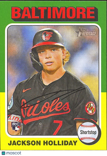 2024 Topps Heritage Jackson Holliday #692 Rookie