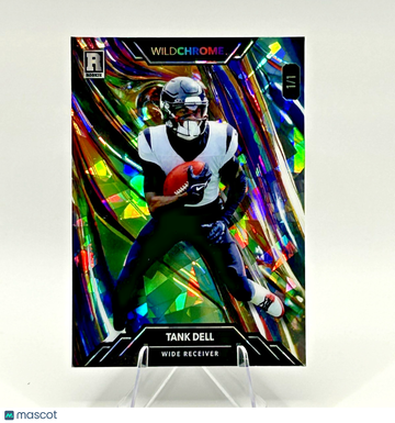 2023 Wild Card Rainbow Promo Tank Dell Texans Sticker Auto Football Card Near Mint