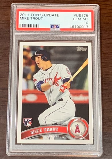 2011 Topps Update Mike Trout PSA 10