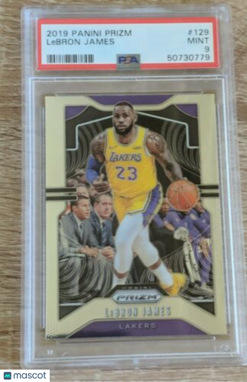 2019 Panini Prizm LeBron James #129 Holographic Foil PSA 9