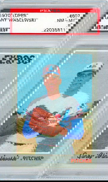 1970 Topps Gary Waslewski #607 PSA 8 P1227