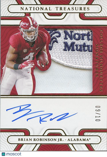 2022 Brian Robinson Jr Brian Robinson Jr. Patch Rookie Panini Authentic