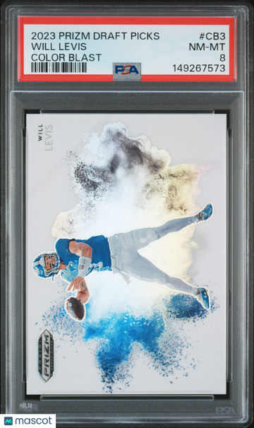 2023 Panini Prizm Draft Picks Color Blast Will Levis #CB3 PSA 8