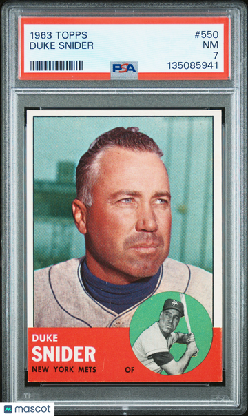 1963 Topps Duke Snider #550 PSA 7