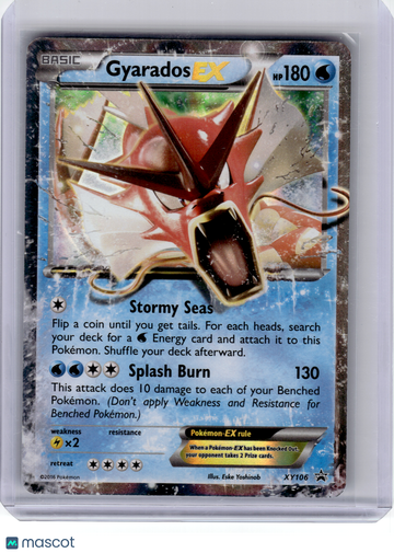 2016 Pokemon—Gyarados EX #XY106 XY—Black Star Promo Holo