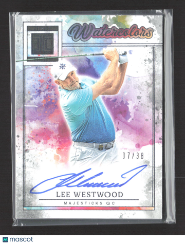 2025 Panini Impeccable LIV Golf Watercolors Lee Westwood #WCS-LW /38