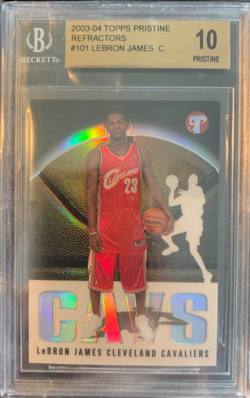 2003 Topps Pristine Refractors Lebron James Auto Rc BGS 10/10