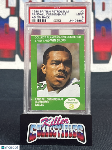 1990 British Petroleum Randall Cunningham #3 PSA 9