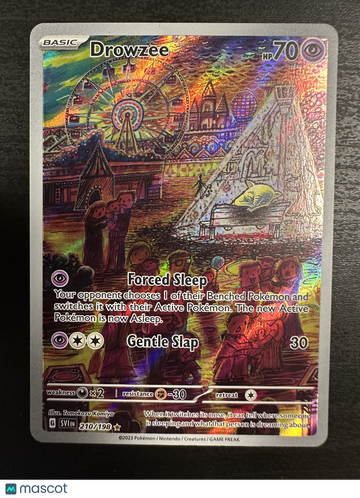 2023 Pokemon Scarlet & Violet Drowzee Secret Rare Holo Trading Card #210/198
