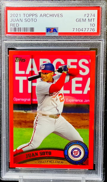 2021 Juan Soto PSA 10 Archives /75 POP 2 