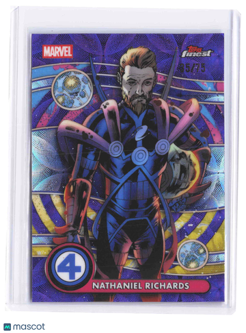 2026 Topps Finest Marvel Purple Refractor Nathaniel Richards #NZ-066 35/75 Negative Zone Uncommon