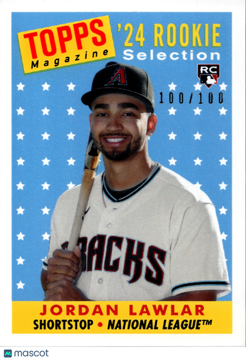 2024 Topps Transcendent Collection Jordan Lawlar #J-L /100 RC