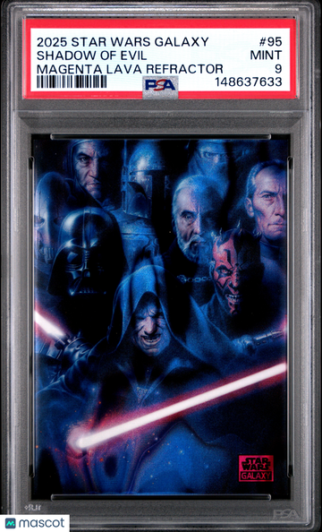 2025 Topps Chrome Star Wars Galaxy Shadow Of Evil #95 PSA 9