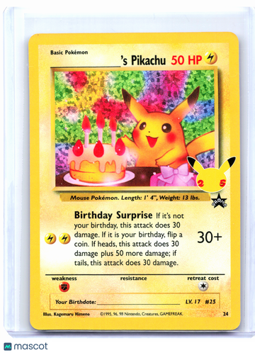 Celebrations: Classic Collection ______'s Pikachu Holo Black Star Promo #24