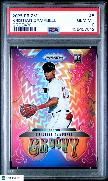 2025 Panini Prizm Groovy Kristian Campbell #5 PSA 10