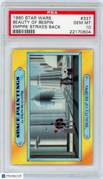 1980 Star Wars Empire Strikes Back Beauty Of Bespin #337 PSA 10