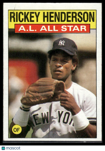 1986 Topps Rickey Henderson #716