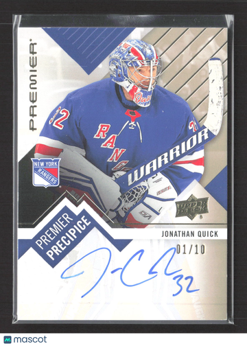 2024 Upper Deck Premier Premier Precipice Jonathan Quick #PP-JQ /10