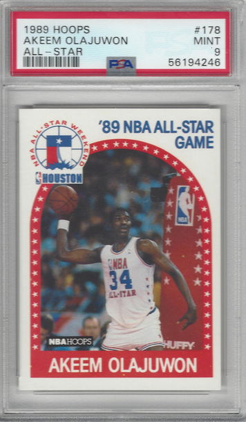1989 Hoops Akeem Alajuwon All Star #178 PSA 9