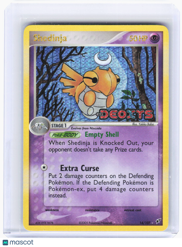Deoxys Shedinja Reverse Holo Holo Rare (Lightly Played) #14/107