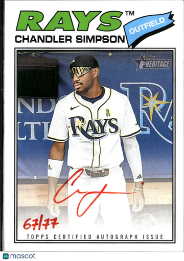 2026 Topps Heritage Chandler Simpson #ROA-CS /77