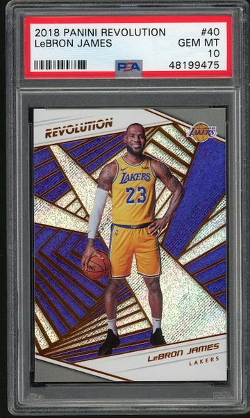 2018 Panini Revolution LeBron James #40 PSA 10
