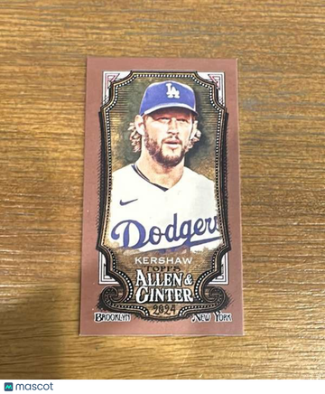 2024 Topps Allen & Ginter - Mini Gold Border Clayton Kershaw #52
