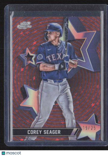 2025 Topps Chrome Starry Night Corey Seager #SF-40 Red /25