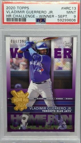 2020 Topps Vladimir Guerrero Jr #HRC13 HR CHALLENGE PSA 9