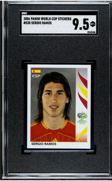 2006 Panini World Cup Stickers Sergio Ramos SGC 9.5 (SHIPS TRACKED FROM CANADA)