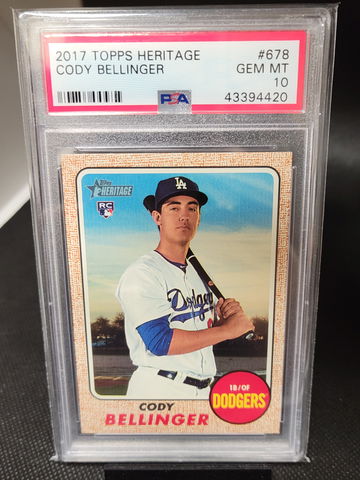 2017 Topps Heritage Cody Bellinger Psa 10