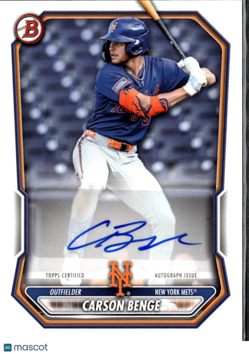 2024 Bowman Chrome Carson Benge #BPA-CBE