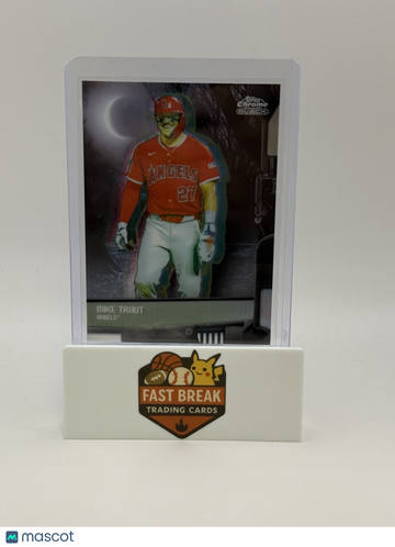 2026 Topps Chrome Black Nocturnal Mike Trout #NOC-37 Black Nocturnal