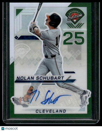 2025 Panini Prizm Prospect Edition Nolan Schubart #119 Green