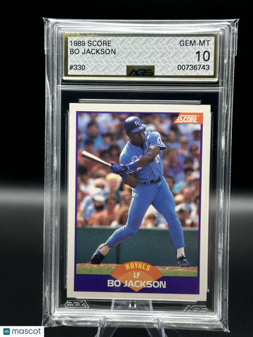 1989 Score Bo Jackson #330 AGS 10