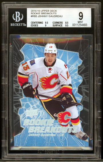 2014-15 Upper Deck Rookie Breakouts #RB5 Johnny Gaudreau BGS 9 MINT