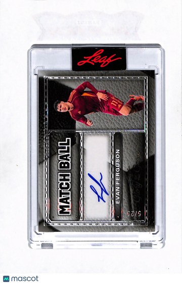 2026 Leaf Glory of the Game Match Ball Evan Ferguson #MB-EF1 Authentic Autograph Auto