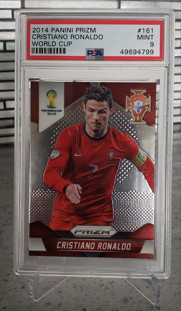 2014 Prizm World Cup Cristiano Ronaldo PSA 9