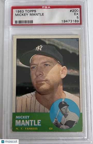 1963 Topps Mickey Mantle #200 PSA 5