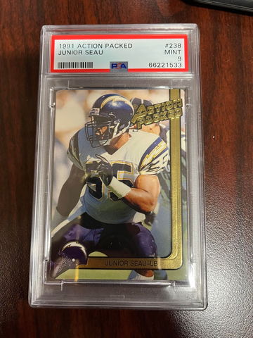 1991 Action Packed Junior Seau PSA 9