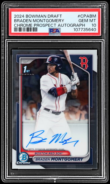 2024 Bowman Draft Braden Montgomery Chrome Prospect Autograph PSA 10