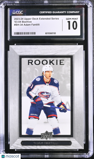 2023-24 Upper Deck Extended Series Adam Fantilli #BH-34 '03-04 Beehive CGC 10