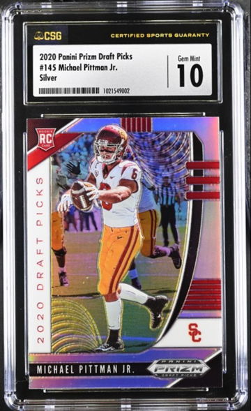 2020 Panini Prizm Draft Picks Michael Pittman Jr. #145 Silver - CSG 10 Gem Mint