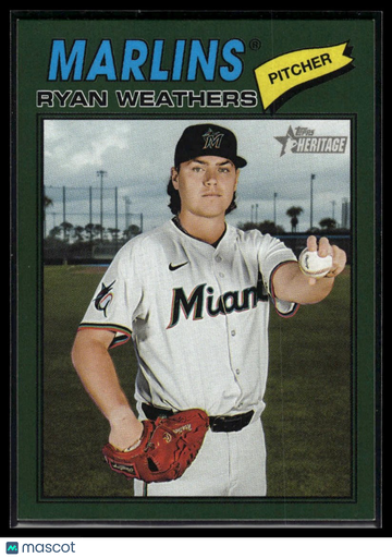 2026 Topps Heritage Ryan Weathers #307 Dark Green