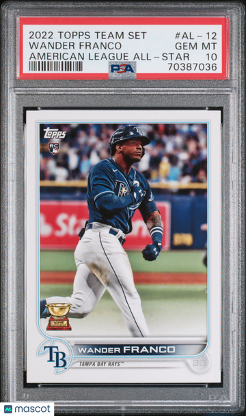 2022 Topps Team Set American League All-Star Wander Franco #AL-12 None PSA 10