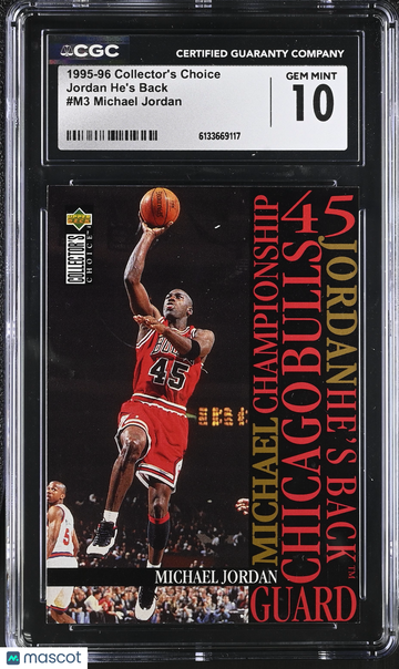1995-96 Collector's Choice Michael Jordan #M3 Jordan He's Back CGC 10