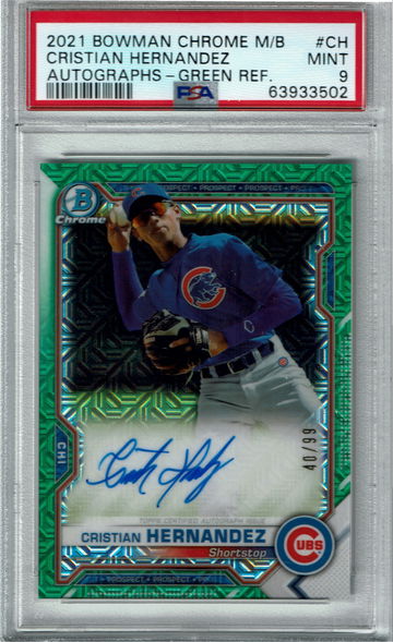 2021 Cristian Hernandez Bowman Green Auto /99