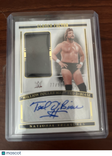 2024 Panini National Treasures WWE Ted DiBiase #CF-MDM Relic Memorabilia