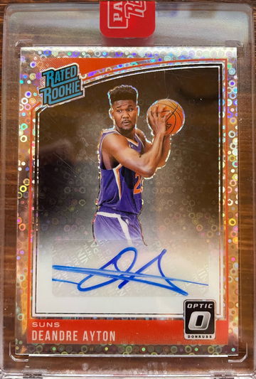 Deandre Ayton Rookie Auto Disco Prizm Optic Uncirculated Redemption