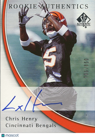2005 SP Authentic Chris Henry Rookie
